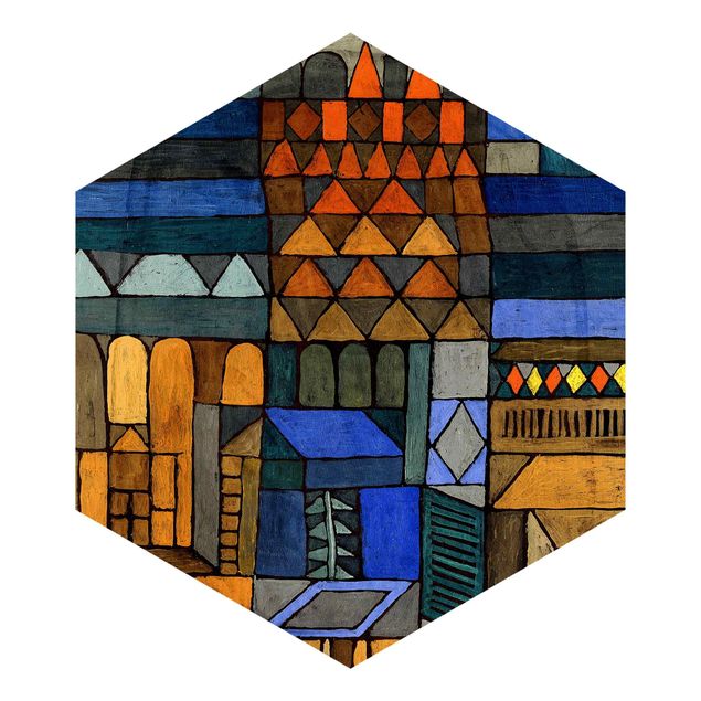 Hexagonala tapeter Paul Klee - Incipient Cool