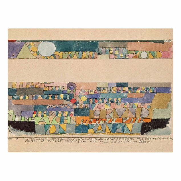 Tavlor arkitektur och skyline Paul Klee - The Moon