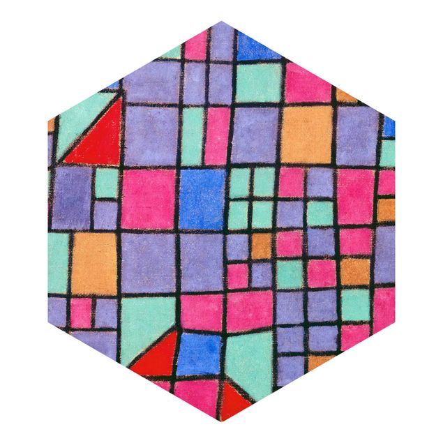 Hexagonala tapeter Paul Klee - Glass Facade