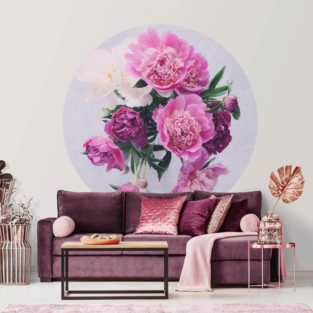 Kök dekoration Peonies Shabby Pink White