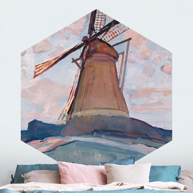 Konststilar Impressionism Piet Mondrian - Windmill