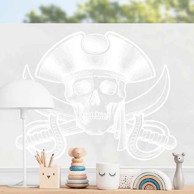 Inredning av barnrum Pirate Logo