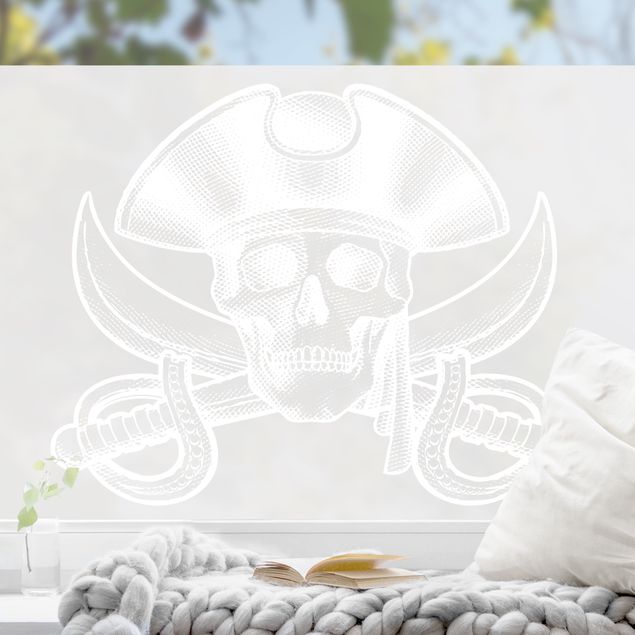 Självhäftande folier Pirate Logo