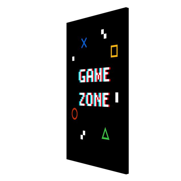 Tavlor modernt Pixel Text Game Zone
