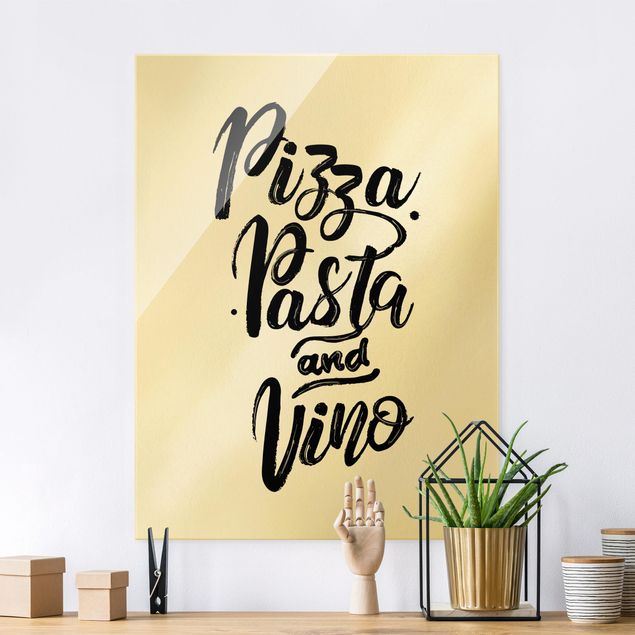 Kök dekoration Pizza Pasta And Vino