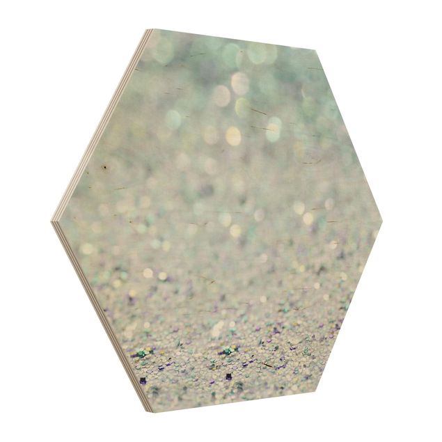 Tavlor mönster Princess Glitter Landscape In Mint Colour