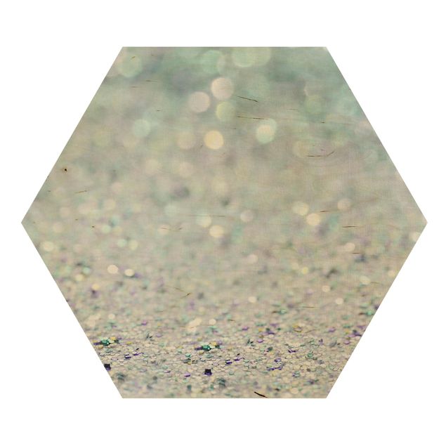 Tavlor modernt Princess Glitter Landscape In Mint Colour