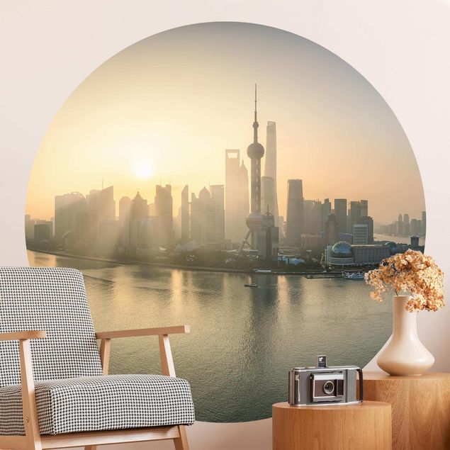 Fototapeter arkitektur och skyline Pudong At Dawn