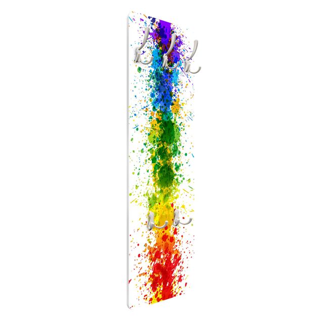 Klädhängare vägg Rainbow Splatter