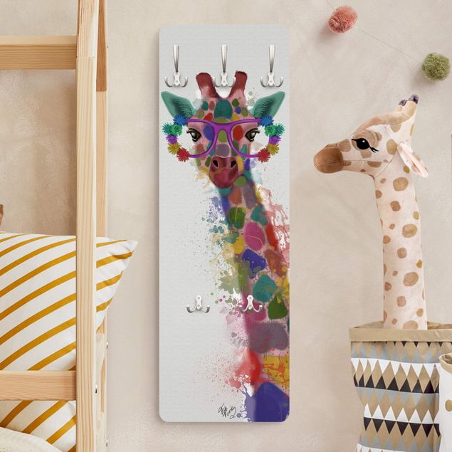 Inredning av barnrum Rainbow Splash Giraffe