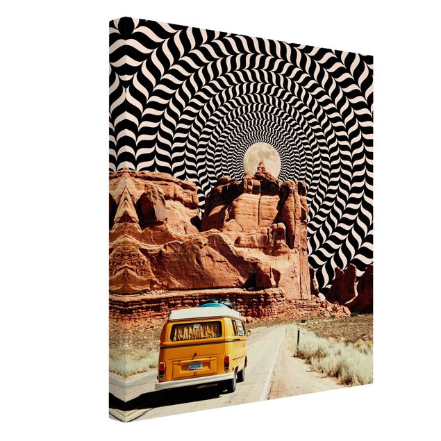 Tavlor brun Retro Collage - The Best Road Trip II
