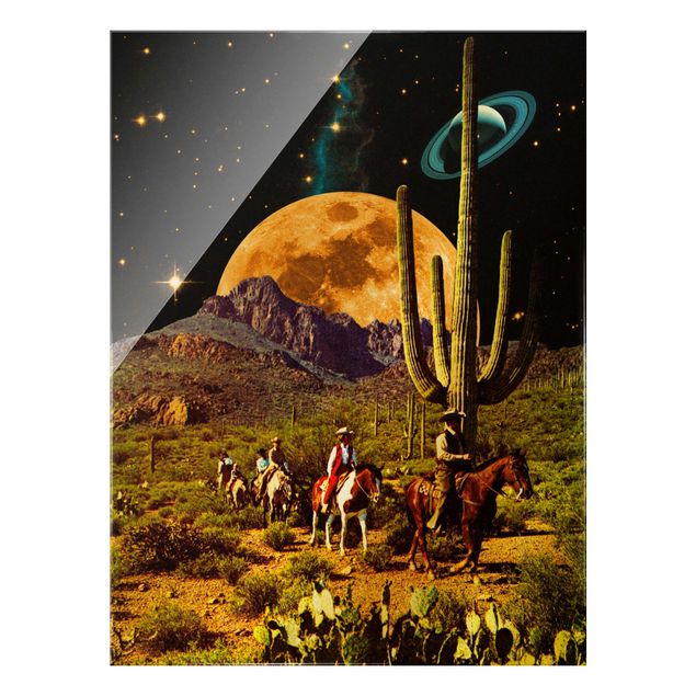 Tavlor natur Retro Collage - Space Cowboys