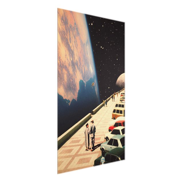 Tavlor vintage Retro Collage - Boardwalk In Space