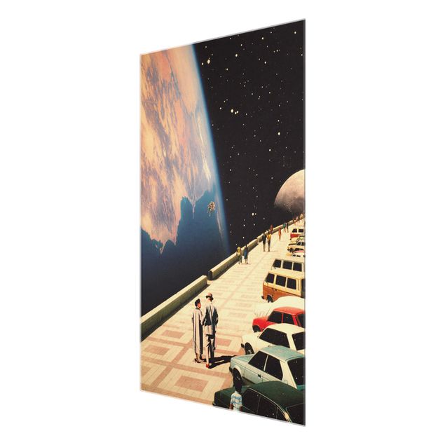 Tavlor Retro Collage - Boardwalk In Space
