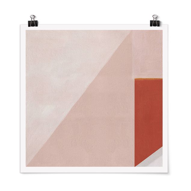 Tavlor modernt Pink Geometry