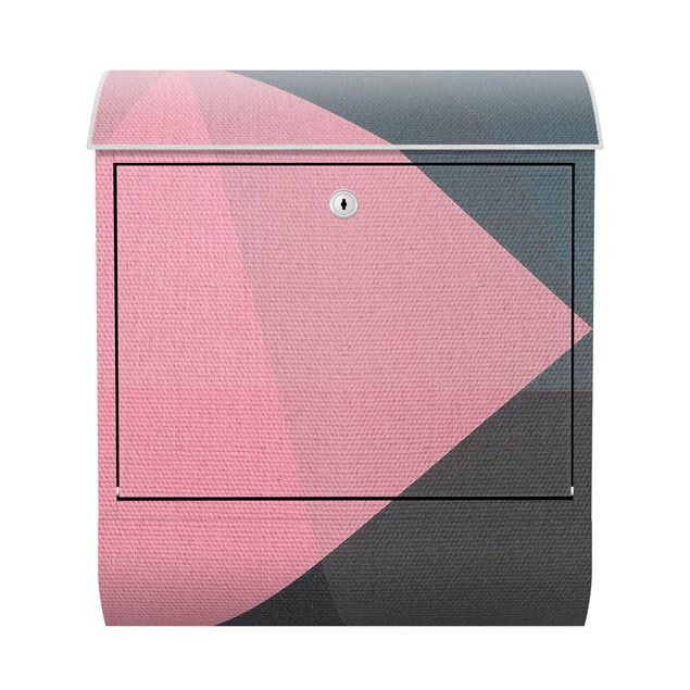 Brevlådor Pink Transparency Geometry