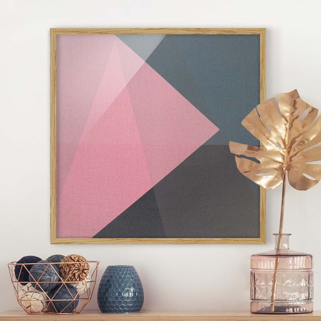 Kök dekoration Pink Transparency Geometry