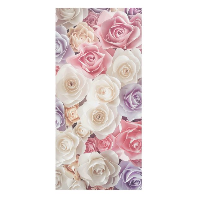 Magnettavla blommor  Pastel Paper Art Roses