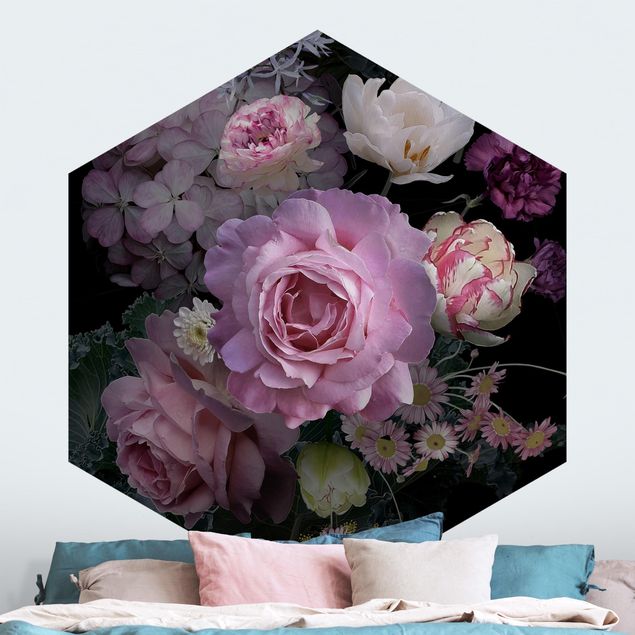 Fototapeter rosor Bouquet Of Gorgeous Roses