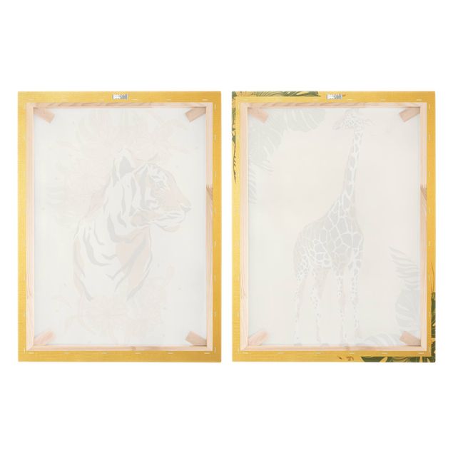 Tavlor Safari Animals - Giraffe And Tiger