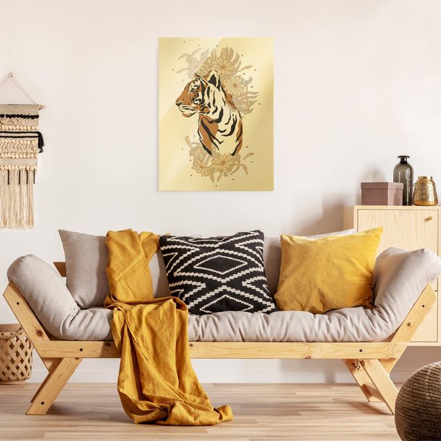 Tavlor modernt Safari Animals - Portrait Tiger