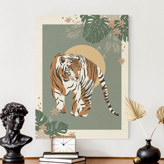 Canvastavlor tigrar Safari Animals - Tiger