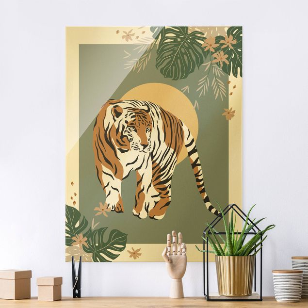 Tavlor tigrar Safari Animals - Tiger
