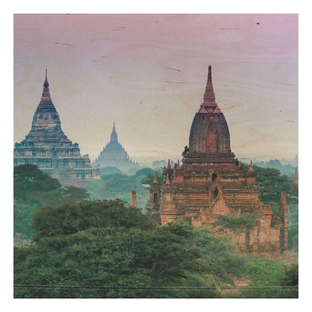 Trätavlor landskap Temple Grounds In Bagan