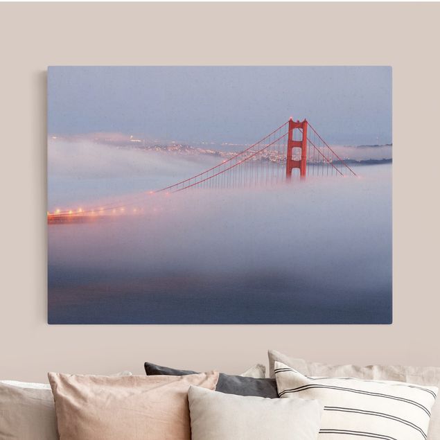 Canvastavlor Arkitektur och Skyline San Francisco’s Golden Gate Bridge