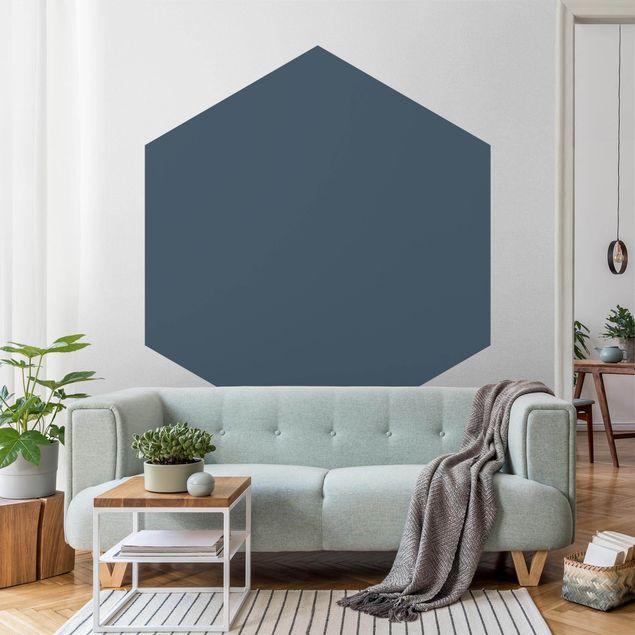 Hexagonala tapeter Slate Blue
