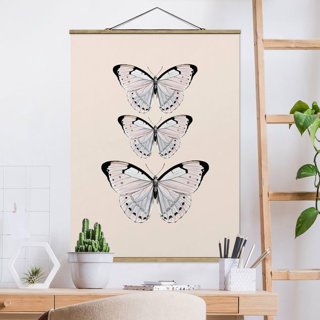 Kök dekoration Butterfly On Beige