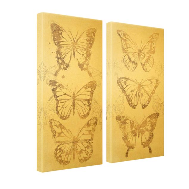 Tavlor Compositions Of Butterflies Gold