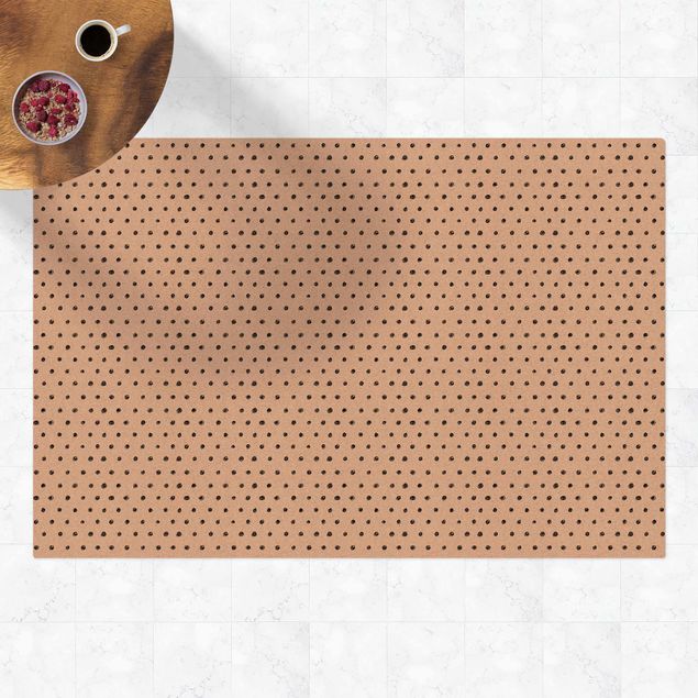 modern matta vardagsrum Black Ink Dot Pattern