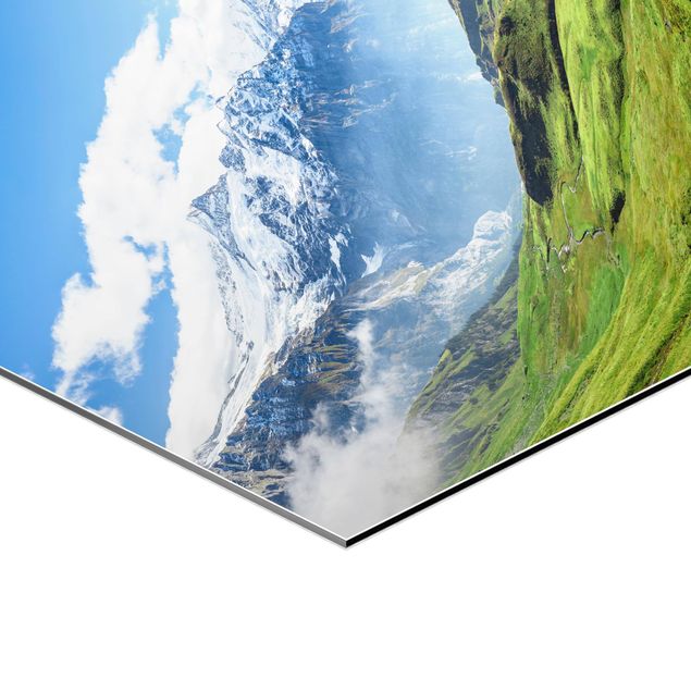 Tavlor modernt Swiss Alpine Panorama