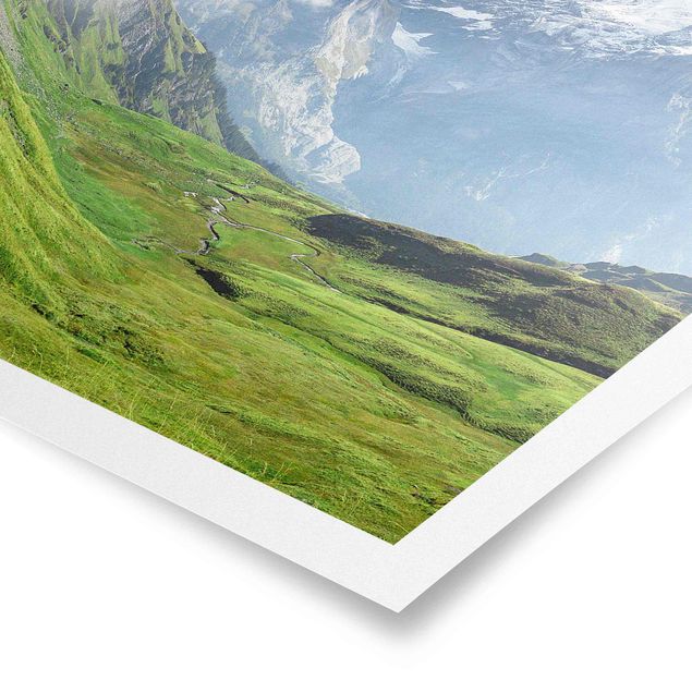 Posters arkitektur och skyline Swiss Alpine Panorama