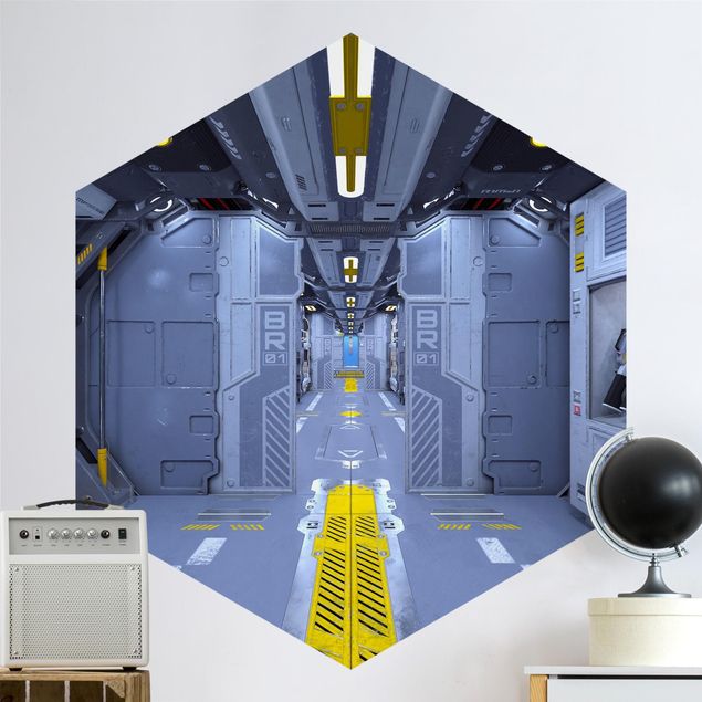Tapeter modernt Sci-Fi Inside A Spaceship