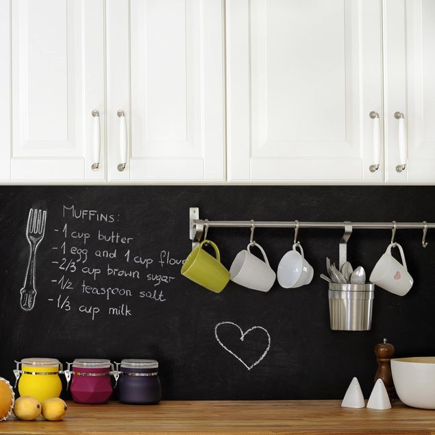 Självhäftande folier svart Kitchen - DIY Chalkboard Wallpaper