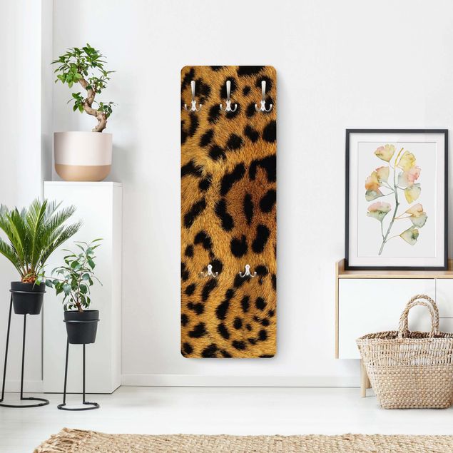 Klädhängare vägg brun Serval Cat Fur