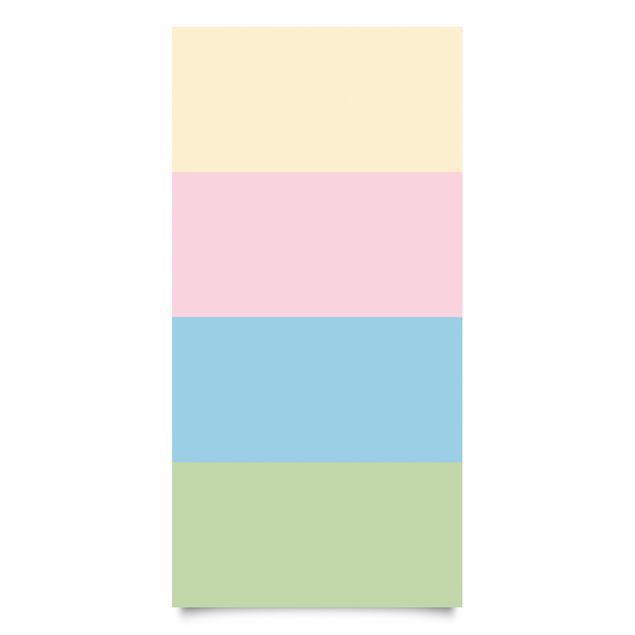 Självhäftande folier Set of 4 Stripes Pastel colours - Cream Rose Pastel Blue Mint