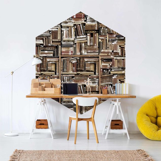 Tapeter modernt Shabby Wall  Of Books