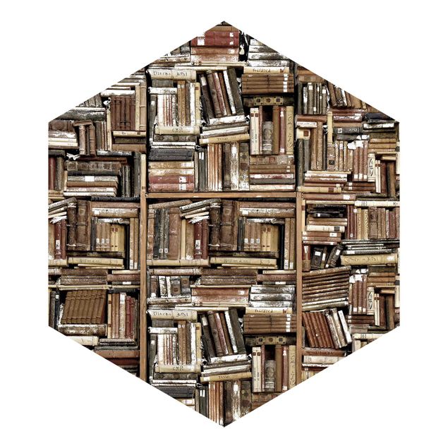 Tapeter Shabby Wall  Of Books