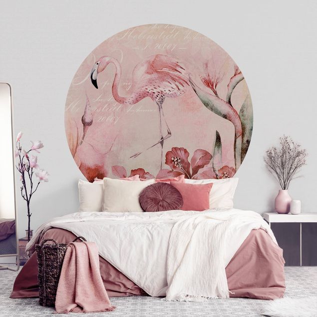 Kök dekoration Shabby Chic Collage - Flamingo
