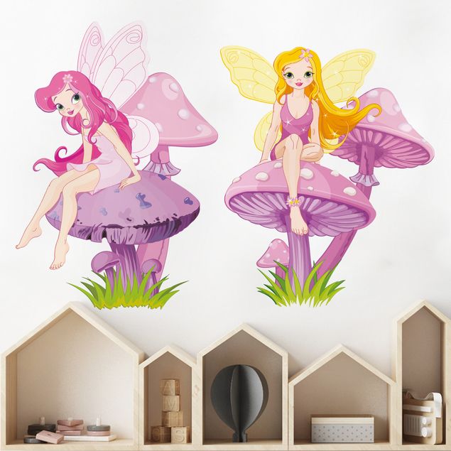 Autocolantes de parede fadas Sitting fairy