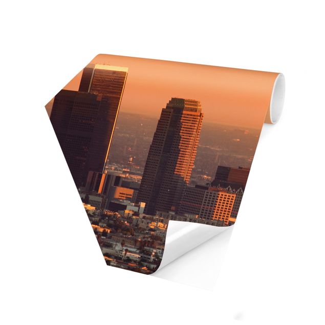 Fototapeter svart och vitt Skyline Of Los Angeles