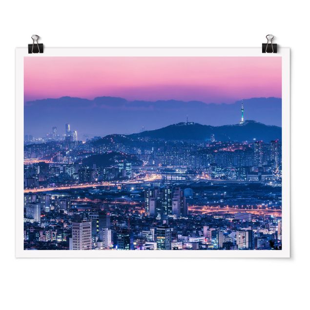 Tavlor arkitektur och skyline Skyline Of Seoul