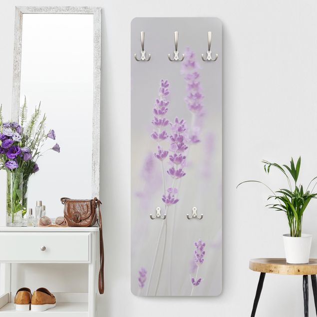 Klädhängare vägg blommor  Summer In A Field Of Lavender