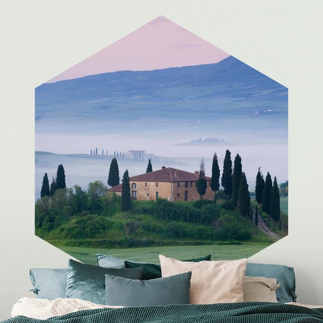 Fototapeter arkitektur och skyline Sunrise In Tuscany