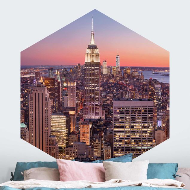 Kök dekoration Sunset Manhattan New York City