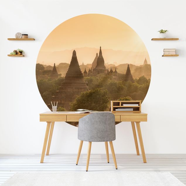 Fototapeter arkitektur och skyline Sun Setting Over Bagan