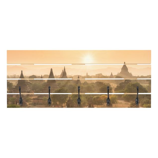 Klädhängare vägg Sun Setting Over Bagan